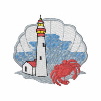 Lighthouse with Crab embroidered shirts by ZazzleEmbroidery Lighthouse with Crab embroidered shirts