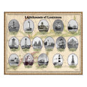 Lighthouses of Louisiana Poster posters