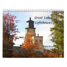 Lighthouses of the Great Lakes Wall Calendar