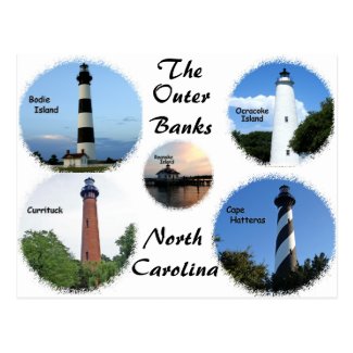 Lighthouses of the Outer Banks Postcard
