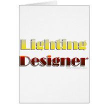 Lighting Designer (Text Only) Greeting Card