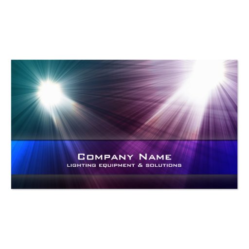 Lighting Equipment & Solutions Business Card (front side)