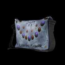 Lighting flower. messenger bags