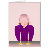 Lighting Shabbat Candles Card