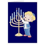 Lighting The Menorah Greeting Cards