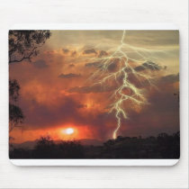 lightning at sunset mousepads by Majestic_Animals lightning at sunset mousepads