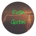 Lightning Background, Kickin Chickins stickers by kickinchickins Lightning Background, Kickin Chickins stickers