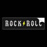 Lightning Bolt Rock and Roll Bumper Stickers