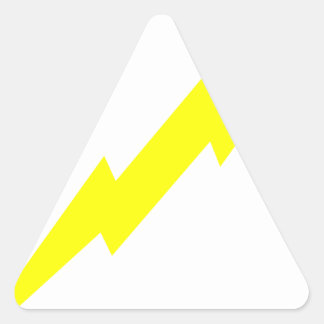 gifts lightning triangle bolt sticker