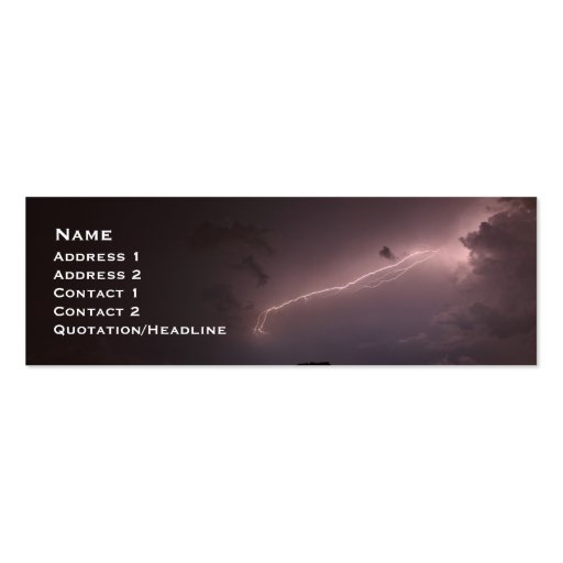 Lightning Business Card Templates (front side)