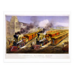 Lightning Express: An American Train Scene Post Card