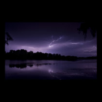 Lightning framed print 2 posters