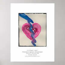 Lightning Heart I Posters