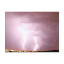 Lightning in Nebraska postcards