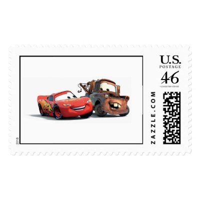 Lightning McQueen and Tow Mater Disney postage