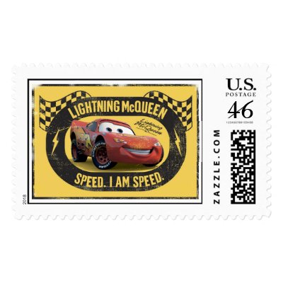 Lightning McQueen - Speed. I Am Speed Disney postage