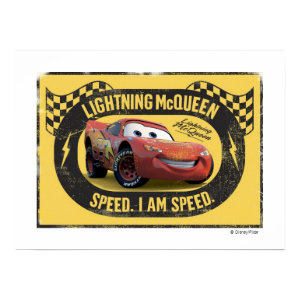 Lightning McQueen - Speed. I Am Speed Disney print