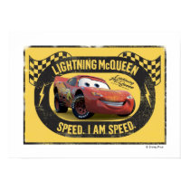 Lightning McQueen - Speed. I Am Speed Disney posters