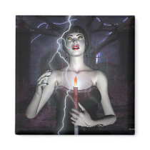 Lightning Mistress Magnet by ironydesignphotos Lightning Mistress Magnet