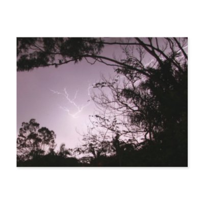 Lightning over Lawnton Post Card by MagicTyger