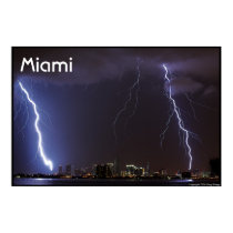 Lightning over Miami posters