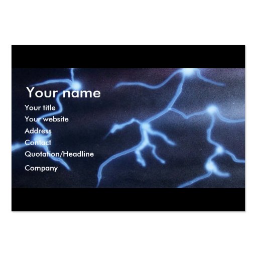 Lightning painting business card templates (front side)