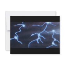Lightning painting invitations