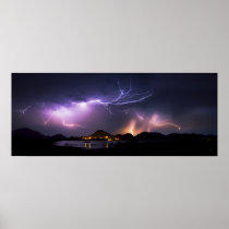 Lightning Panorama Print
