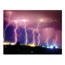 lightning post card