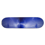 Lightning storm and reflection, skatebord skateboards