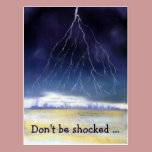 Lightning Storm, greeting card postcards