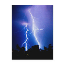 Lightning storm in Ukraine postcards