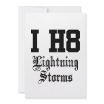 lightning storms custom invitations