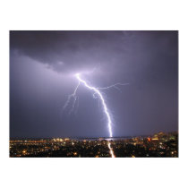 Lightning Strike Thunderstorm Toronto Canada posters