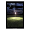 Lightning Strikes a Tree posters
