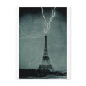 Lightning Strikes the Eiffel Tower, 1902 postcards