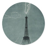 Lightning Strikes the Eiffel Tower, 1902 stickers