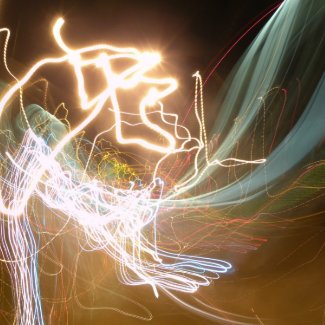 Lights at Night in the Dark print