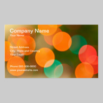 Lights Blur Business Card business cards