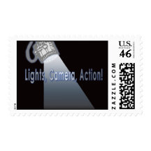 Lights Camera Action! Postage Stamp