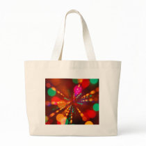 Lights glowing (blur motion background) tote bags