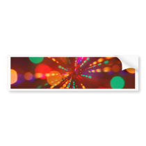 Lights glowing (blur motion background) bumper sticker
