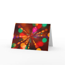 Lights glowing (blur motion background) greeting cards