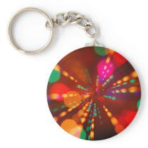 Lights glowing (blur motion background) keychain
