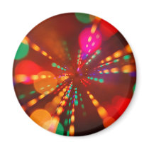 Lights glowing (blur motion background) fridge magnet