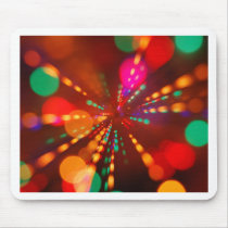Lights glowing (blur motion background) mouse pads