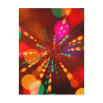 Lights glowing (blur motion background) postcards