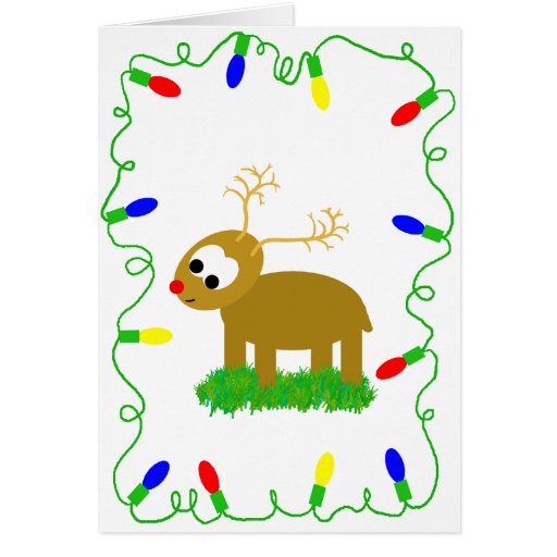Cute little hand drawn Cute little hand drawn the red nosed reindeer on a Christmas lights background

Each card has a message inside from the North Pole for your child. Simply select the card you want and before ordering enter the child's name to the right side of the screen. The card will come pre-printed with the child's name and the selected message. If you have multiple children to order for you will have to select each individually, and there are bulk discounts available. These cards are a great way to send your children or a kid in your life a special message, and teach them how important thank you notes can be!