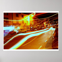 Lights in a devon street print