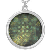 Lights in the City Abstract Silver Necklace necklace